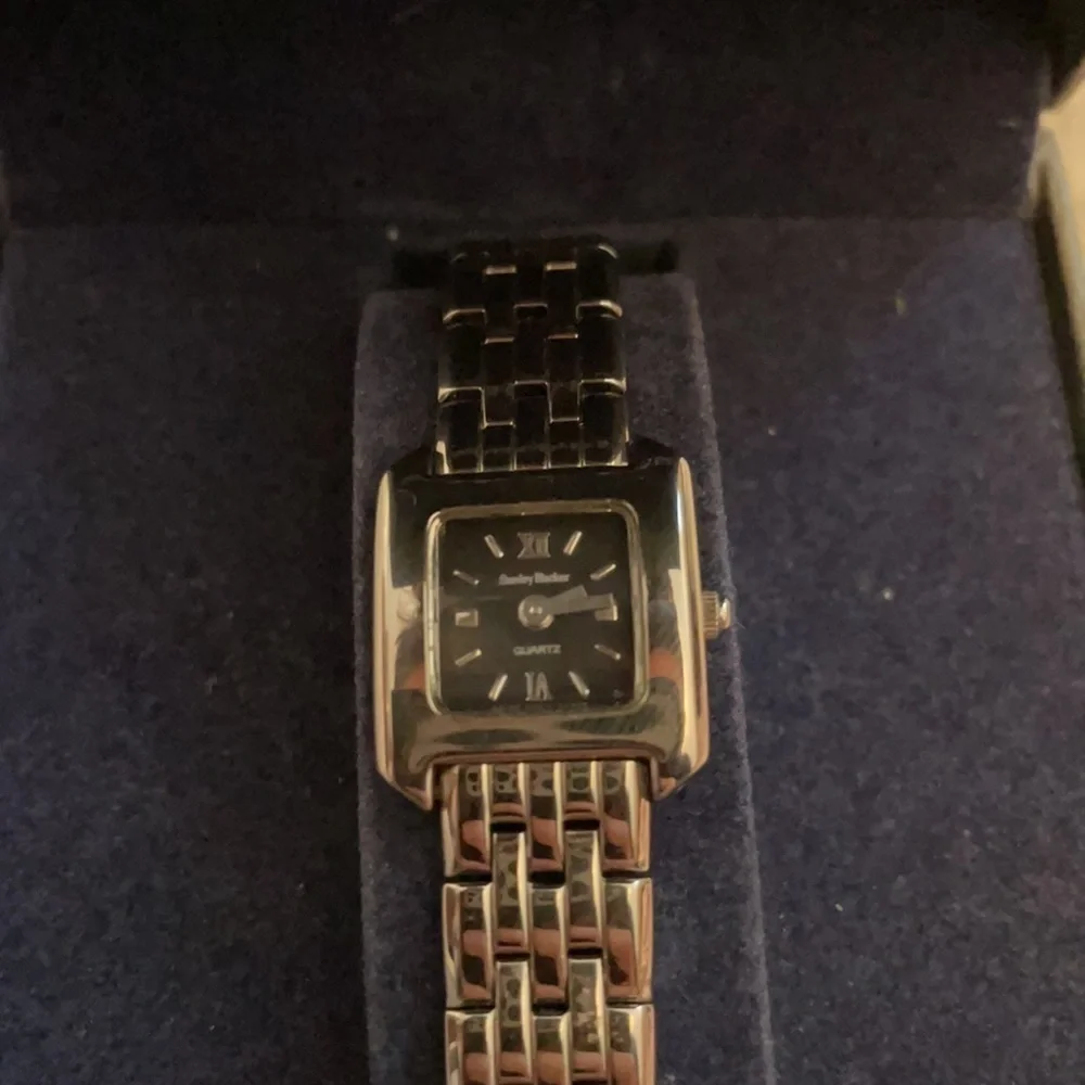 New Stanley Blacker Watch Silver Chain Band